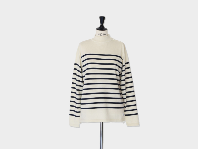 Merino Mock Sweater Marine St